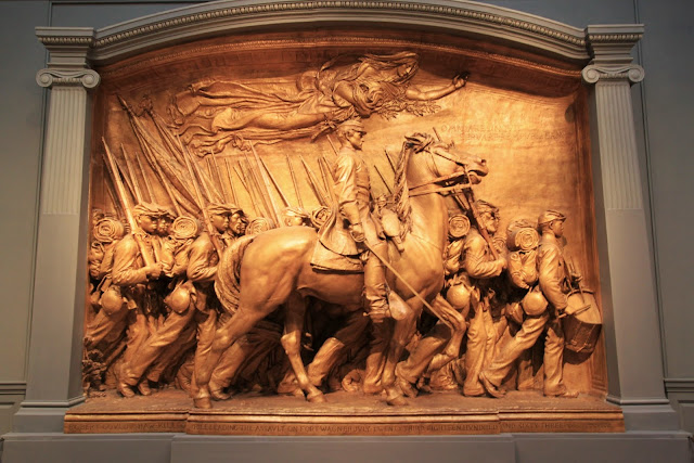 A 3D stone sculpture of army and horse can be seen at National Gallery of Art in Washington DC, USA A 3D stone sculpture of army and horse can be seen at National Gallery of Art in Washington DC, USA
