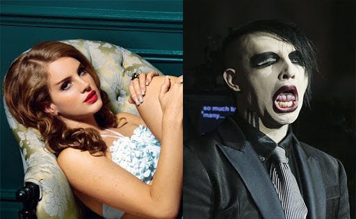Lana Del Rey - Marilyn Manson - famosos - cantantes Lana Del Rey - Marilyn Manson - famosos - cantantes