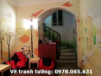 vẽ tranh tường quán cafe vẽ tranh tường quán cafe teen