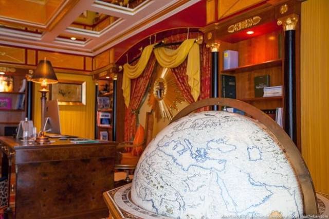 Burj Al Arab — Inside the most expensive Seven-star hotel in Dubai There’s even a giant globe. Random.