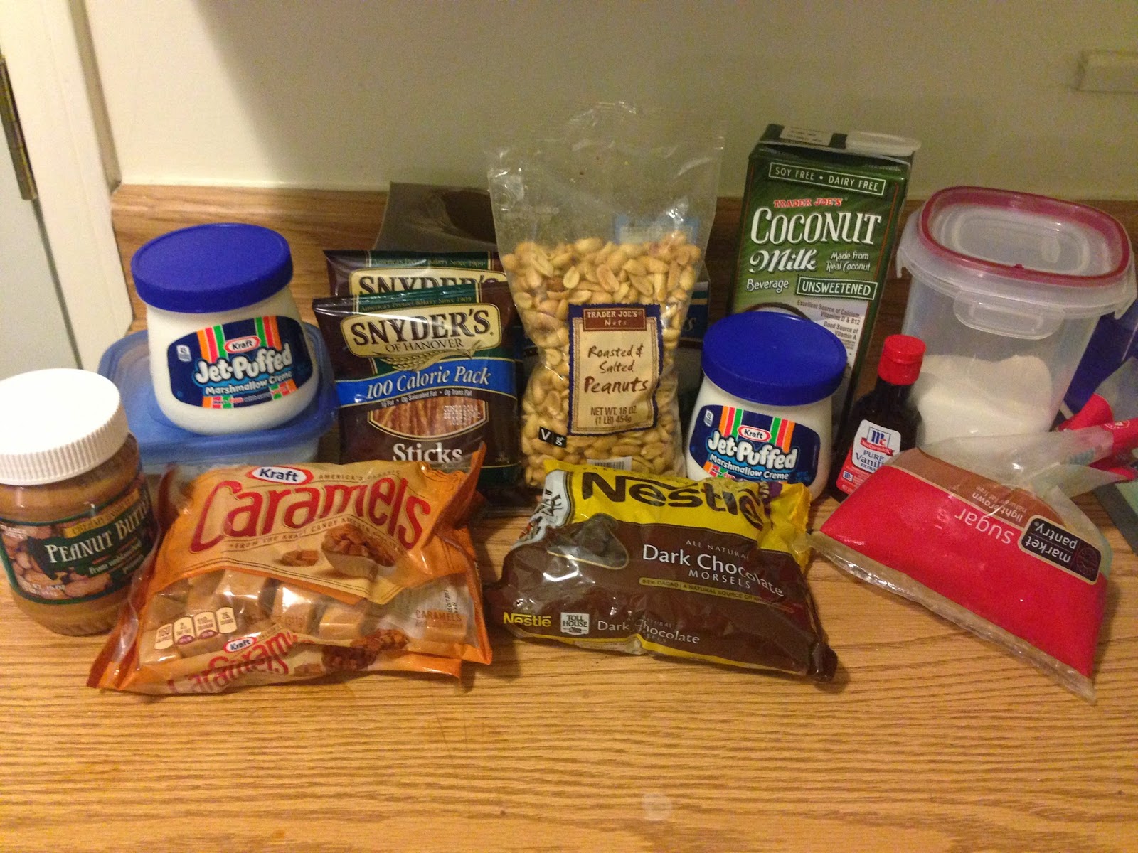 impossible jen salted pretzel chocolate chip cookie dough snickers bars