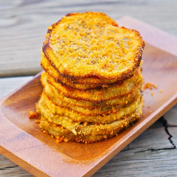 Eggplant crust chips