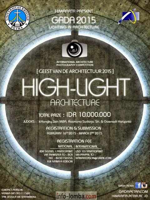 Lomba Fotografi Arsitektur Internasional GADA Petra 2015