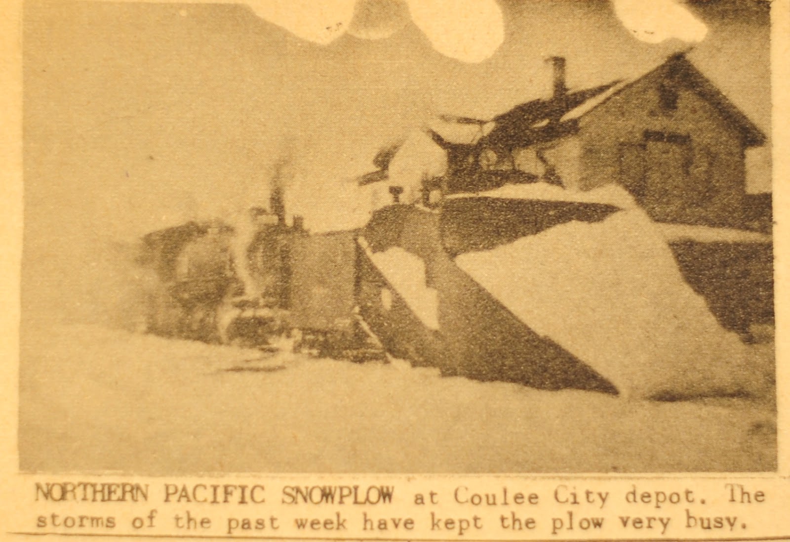 Big Bend Railroad History 1950s Coulee City Snowplow