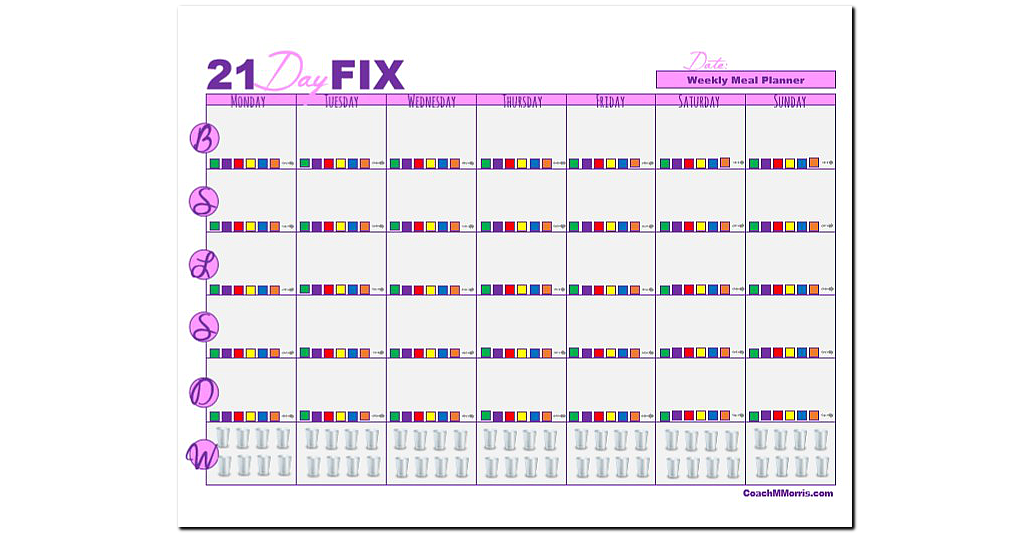 Zany image throughout 21 day fix printable sheets Divine image for 21 day fix printable sheets