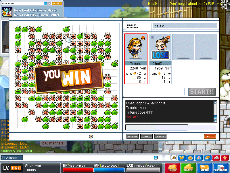 Maplestory Omok Mini Game