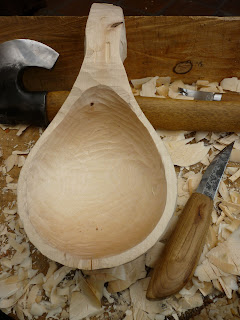 spoon carving first steps