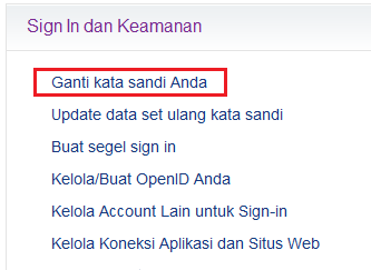 Mengubah Password Akun Email Yahoo Mengubah Password Akun Email Yahoo