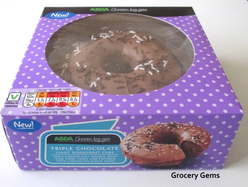 Grocery Gems: Asda Triple Chocolate Giant Doughnut Cake