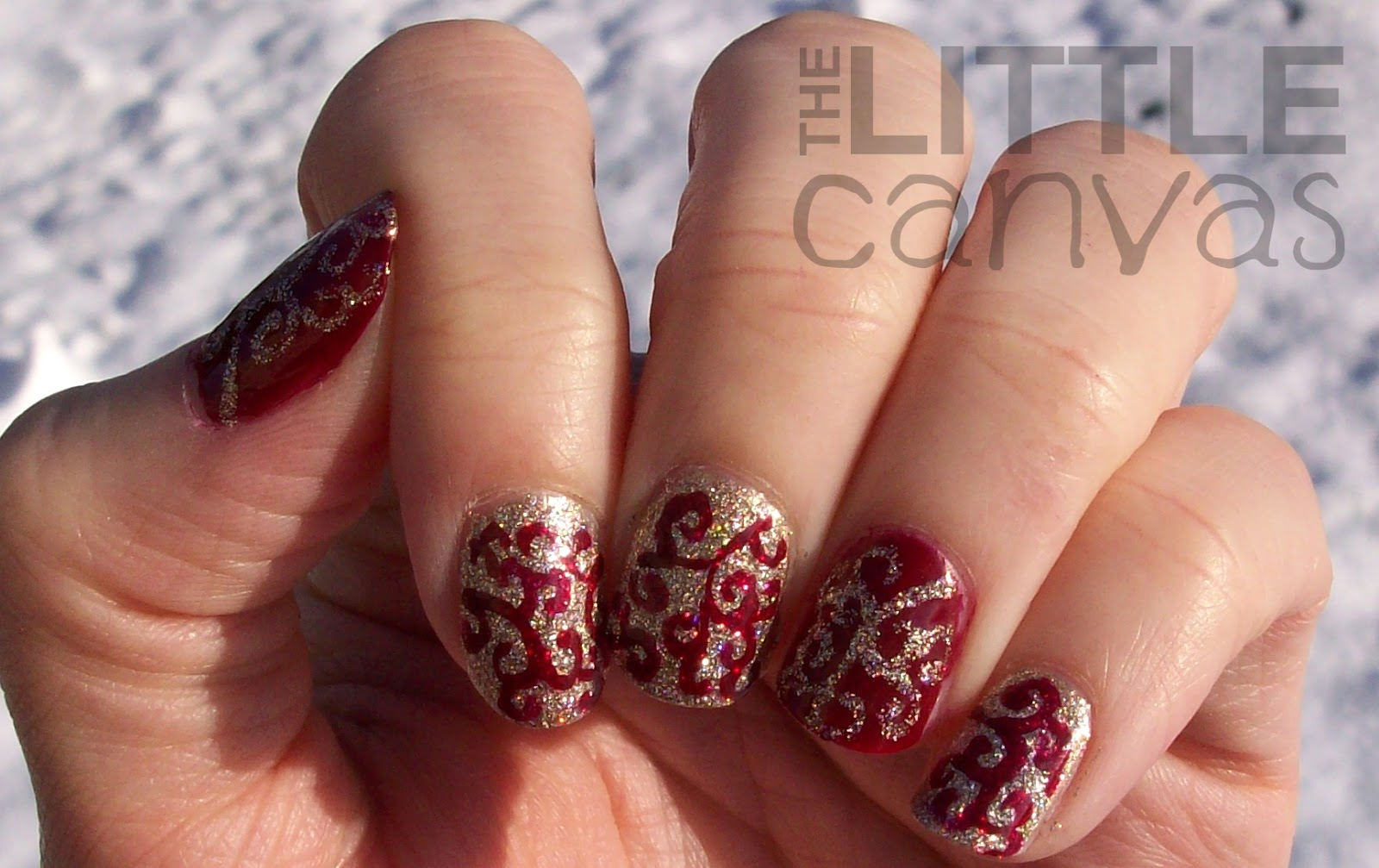 3. Floral Swirl Nail Art - wide 1