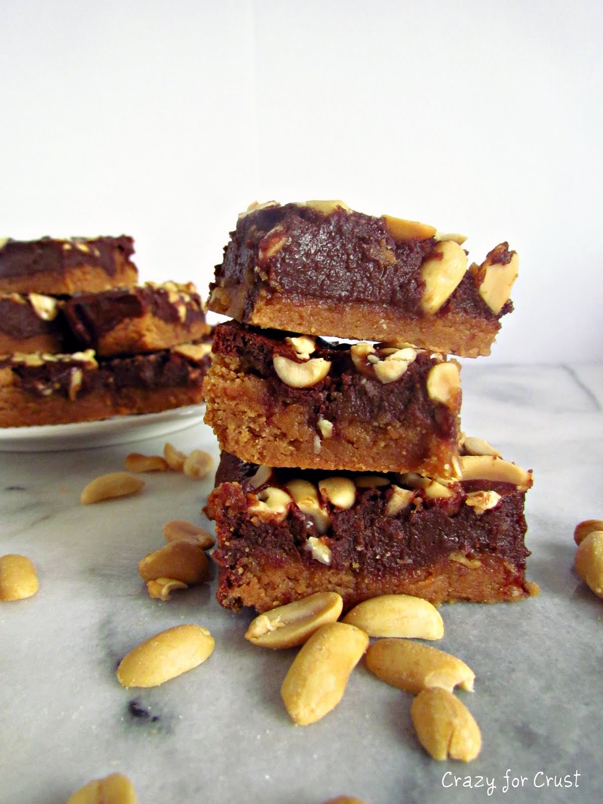 Peanut Butter Chocolate Cookie Bars Crazy for Crust