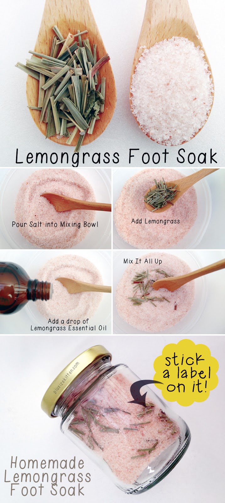 DIY Lemongrass Foot Soak Recipe female