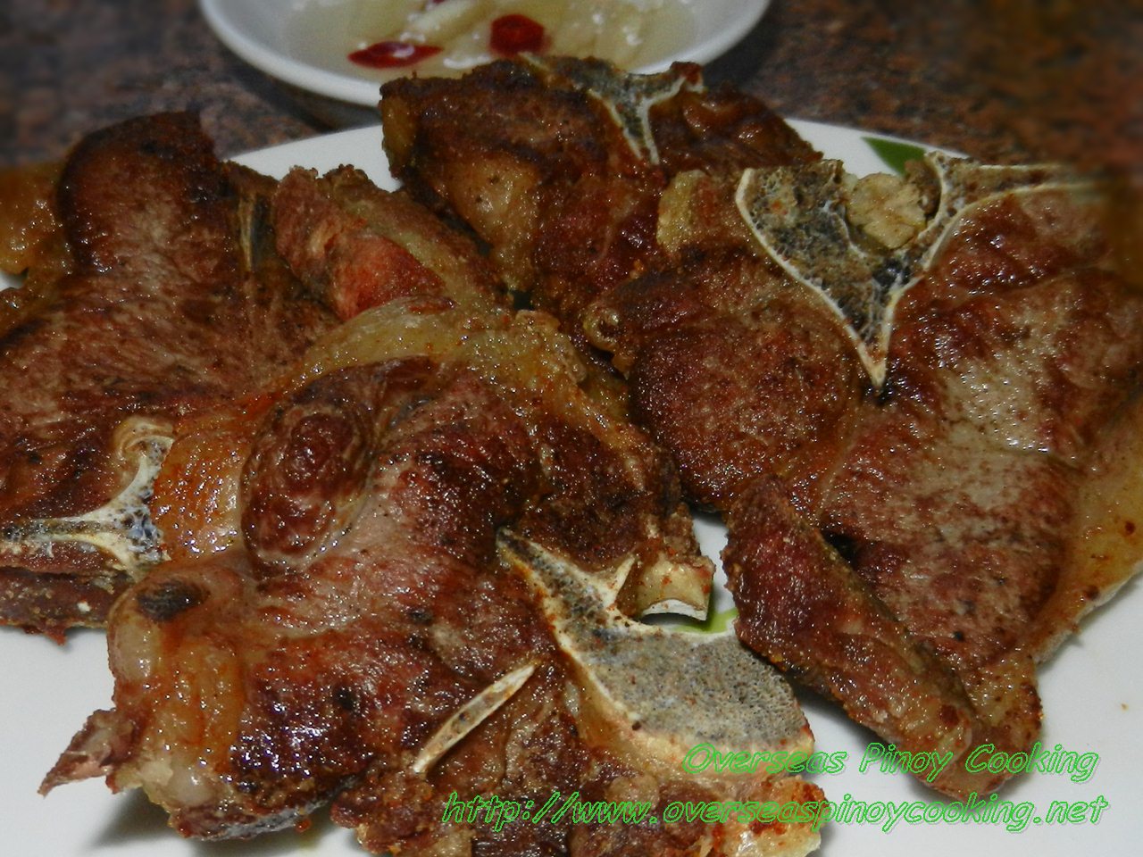 Fried Lamb Chops with Vinegar Garlic Chili Dip JulieAnnCole