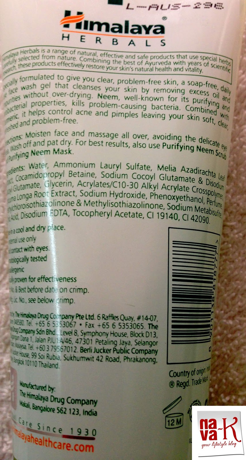 navak Himalaya Purifying Neem Face Wash