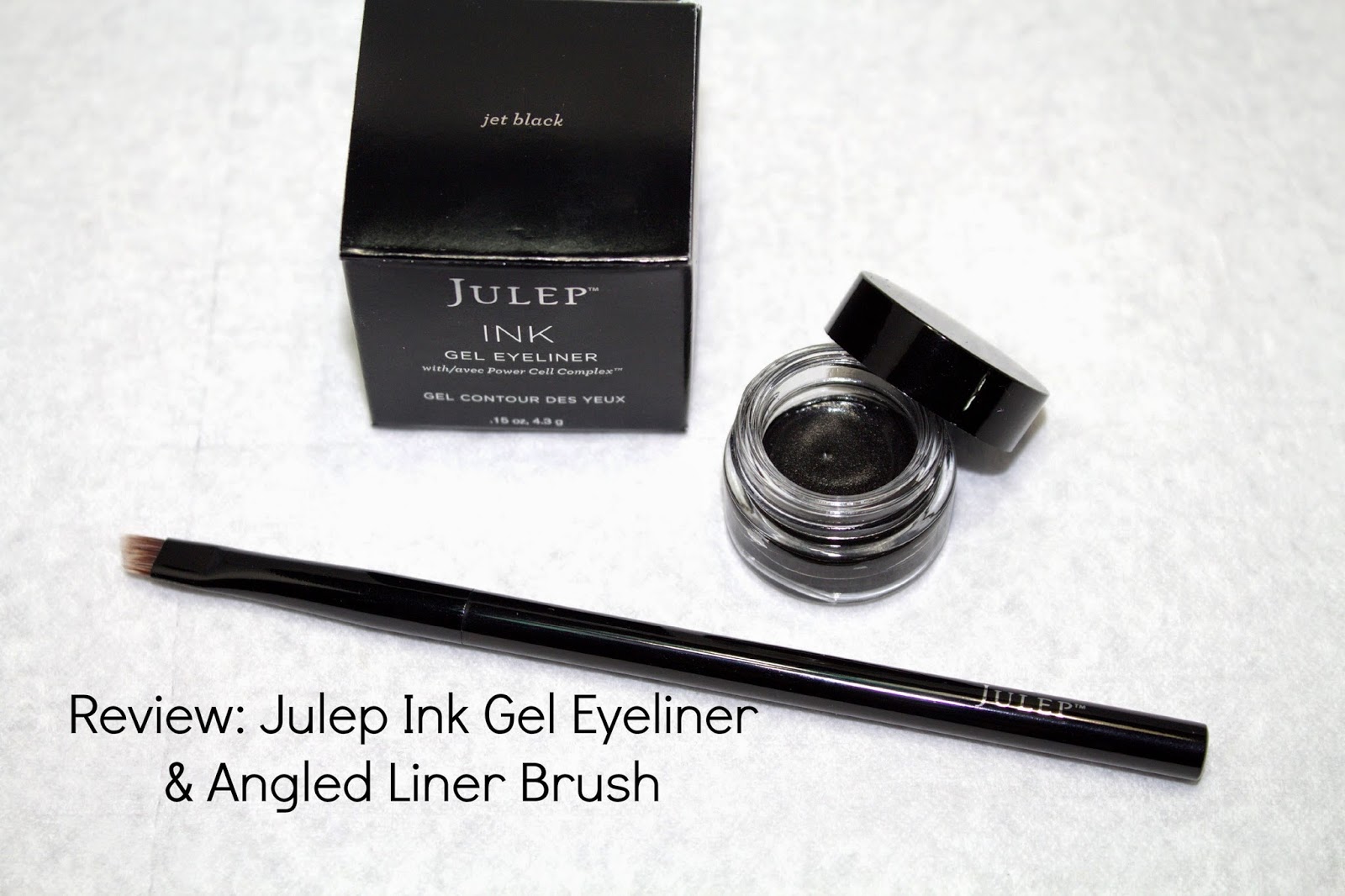 Julep Ink gel eyeliner, Julep angled liner brush, review, @girlythingsby_e