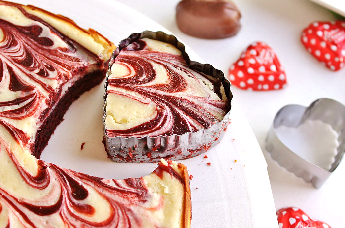 Red Velvet Cheesecake Bars for Valentine's Day Dessert