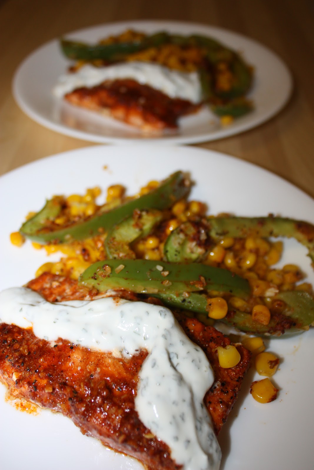 Olive The Ingredients ChiliRoasted Salmon with Cilantro Cream Sauce