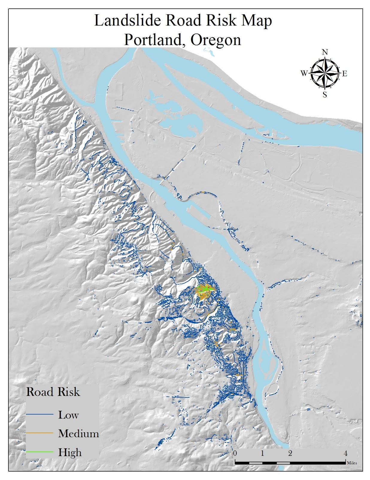 the first map shows the risk zones the second map displays the residences that fall within each zone the third map shows the roads that fall within the the first map shows the risk zones the second map displays the residences that fall within each zone the third map shows the roads that fall within the