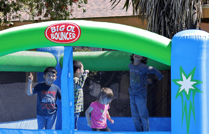 Own your own bounce house or inflatable for a fraction of the cost of rentals, with Blast Zone. Featured is the Big Ol Bouncer with a 12' x 15' footprint and 600lb capacity! #sponsored