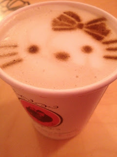 Hello Kitty coffee in Korea