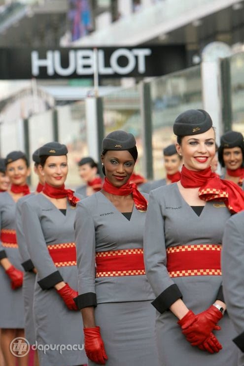 Etihad Airways Flight Attendants in Formula One ~ World 