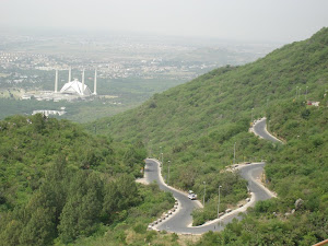 View of mosque from margalla hill