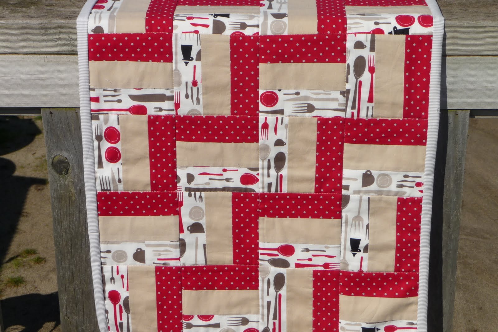 The Witch on the Barn Post & Rail Fence Table Runner