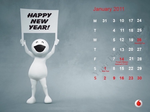 Vodafone ZooZoo Calendar 2011 Vodafone ZooZoo Calendar 2011