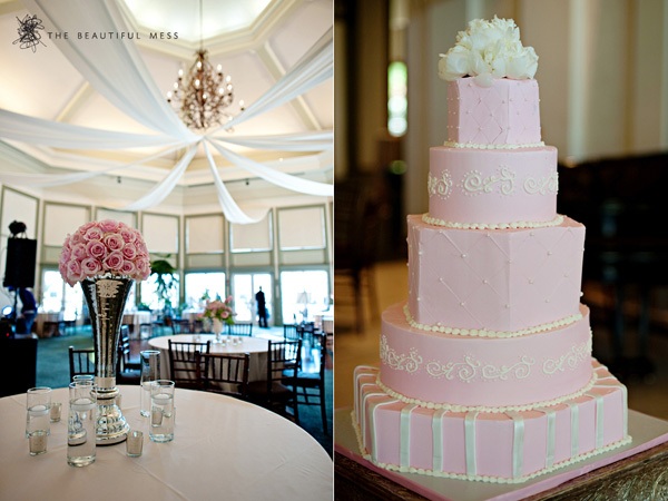 Pink wedding reception motiff and elegant wedding cakes Pink wedding reception motiff and elegant wedding cakes