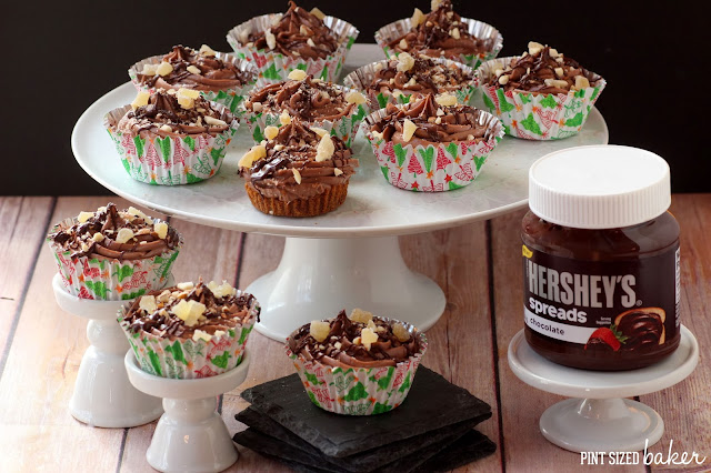 No-Bake Ginger and Chocolate Hershey's™ Spreads Cheesecakes from @Pintsizedbaker