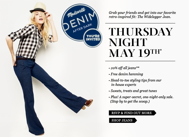 J.Crew Aficionada Madewell Email You're invited (+ 20 off jeans)