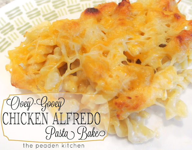 The Peaden Kitchen Gooey Chicken Alfredo Bake