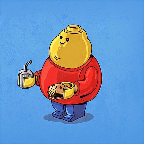 Fat Super Hero Gemuk - Fat Lego Guy