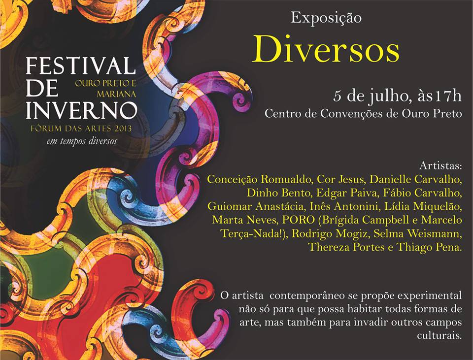 DIVERSOS FESTIVAL DE INVERNO OURO PRETO E MARIANA Escritos Mogiz