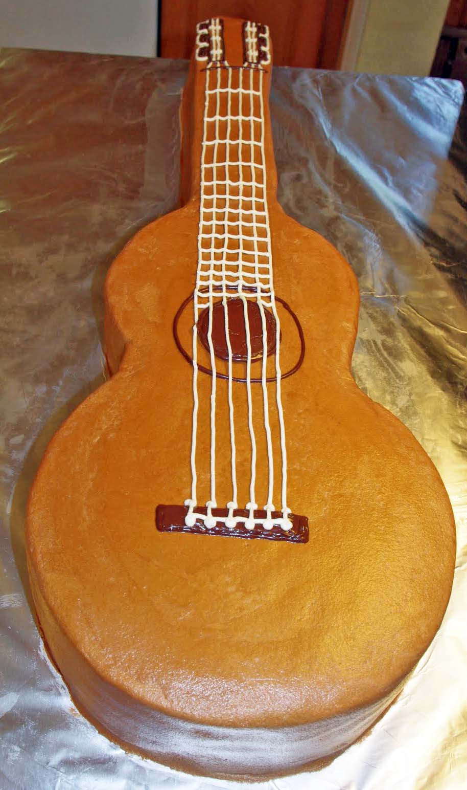 4 goodness bake guitar cake acoustic guitar cake template