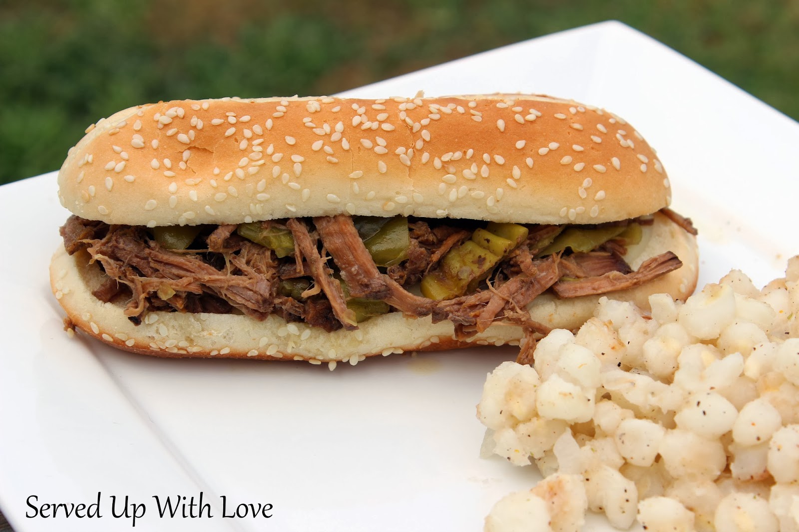 Served Up With Love Crock Pot Pepperoncini Beef