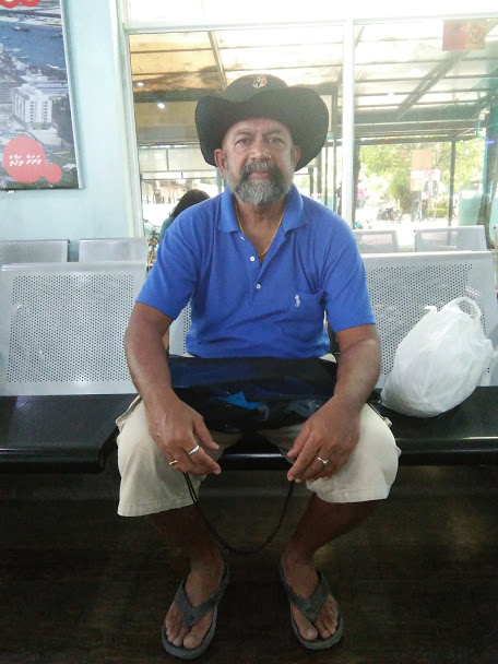 Seafarer/Blogger/Traveller Rudolph.A.Furtado at Hulhumale' Ferry terminal.