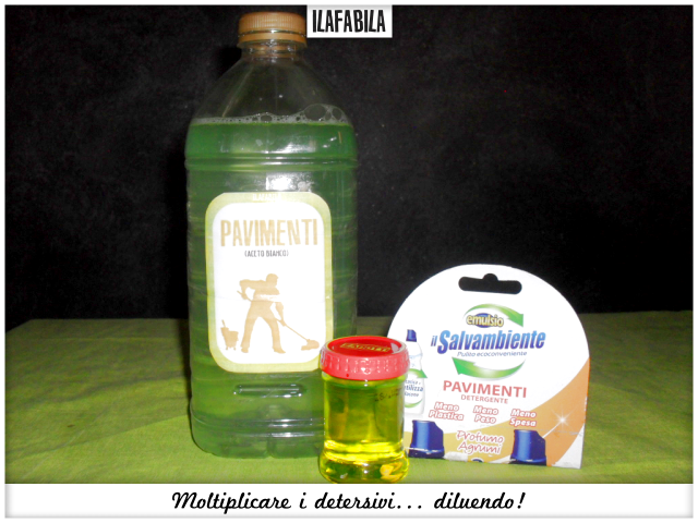 Moltiplicare i detersivi... diluendo le ricariche per pavimenti Moltiplicare i detersivi... diluendo le ricariche per pavimenti