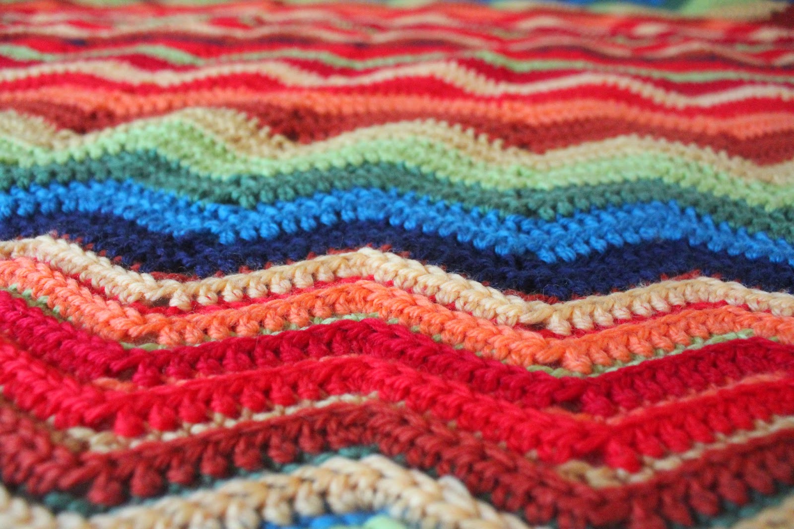 Can I finish just this one line of knitting, please? Textured Ripples