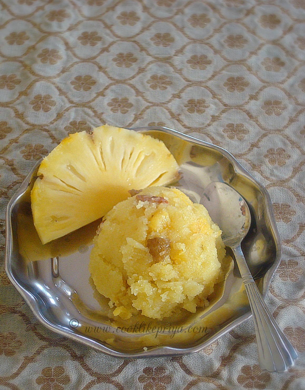 Cook like Priya Pineapple Kesari How to make Pineapple Kesari