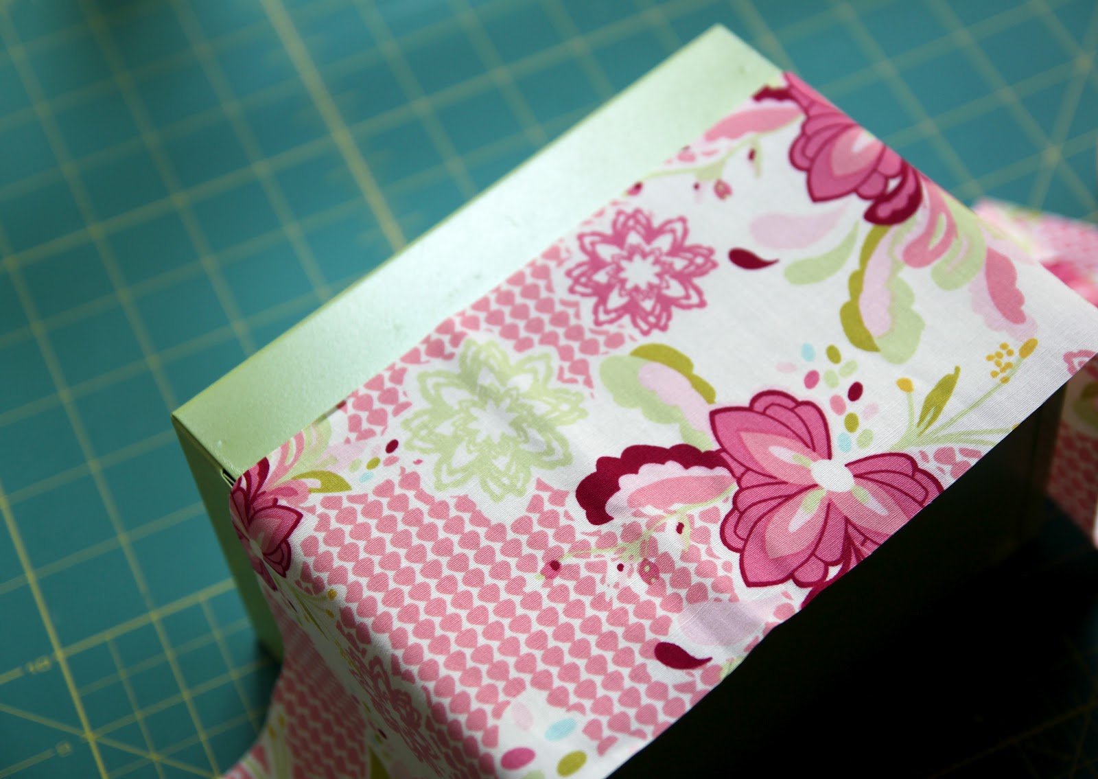 DIY Craft NoSew Fabric Covered Box Tutorial family dream home