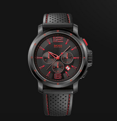 all black boss watch