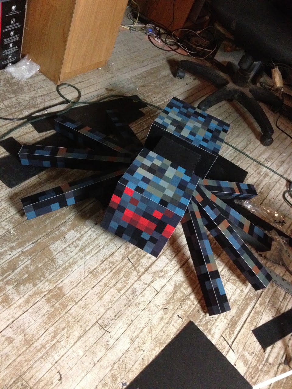 Minecraft Cave Spider Papercraft 
