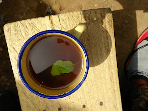 Local Ugandan milkless tea at Kisenyi Bus/ Taxi Termininus.
