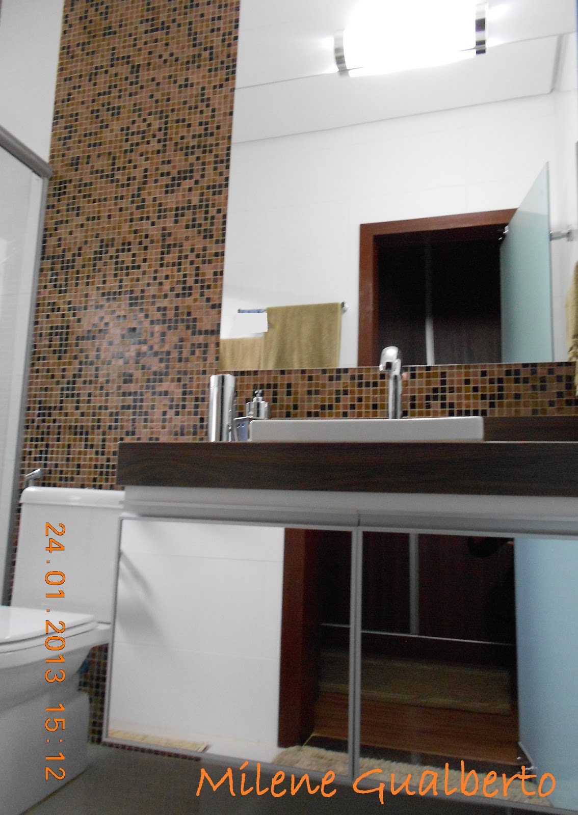 #A75C24 sexta feira 15 de fevereiro de 2013 1134x1600 px Banheiros Decorados Com Porcelanato De Madeira 1107