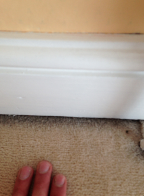 black mark around edges of the carpet