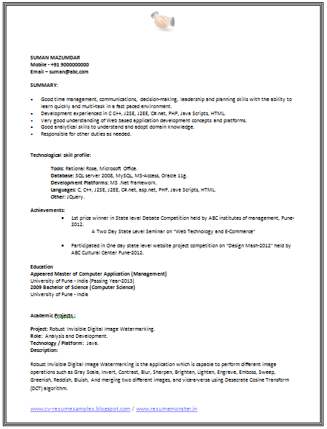volunteer work resume samples