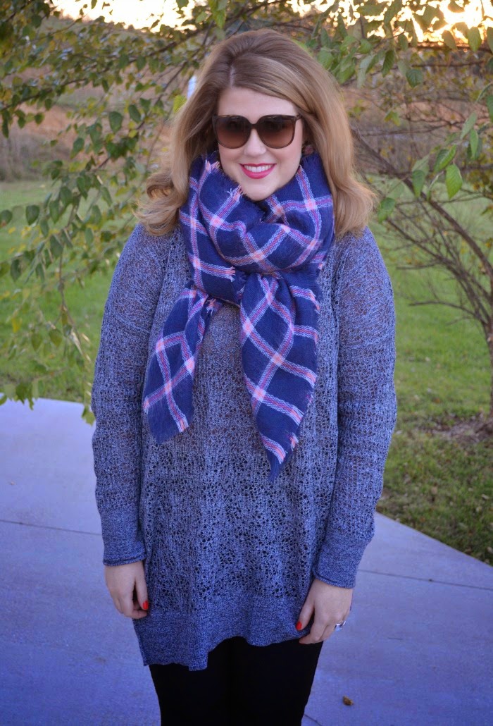 How To Style a Blanket Scarf Julie Leah A Southern Life & Style Blog
