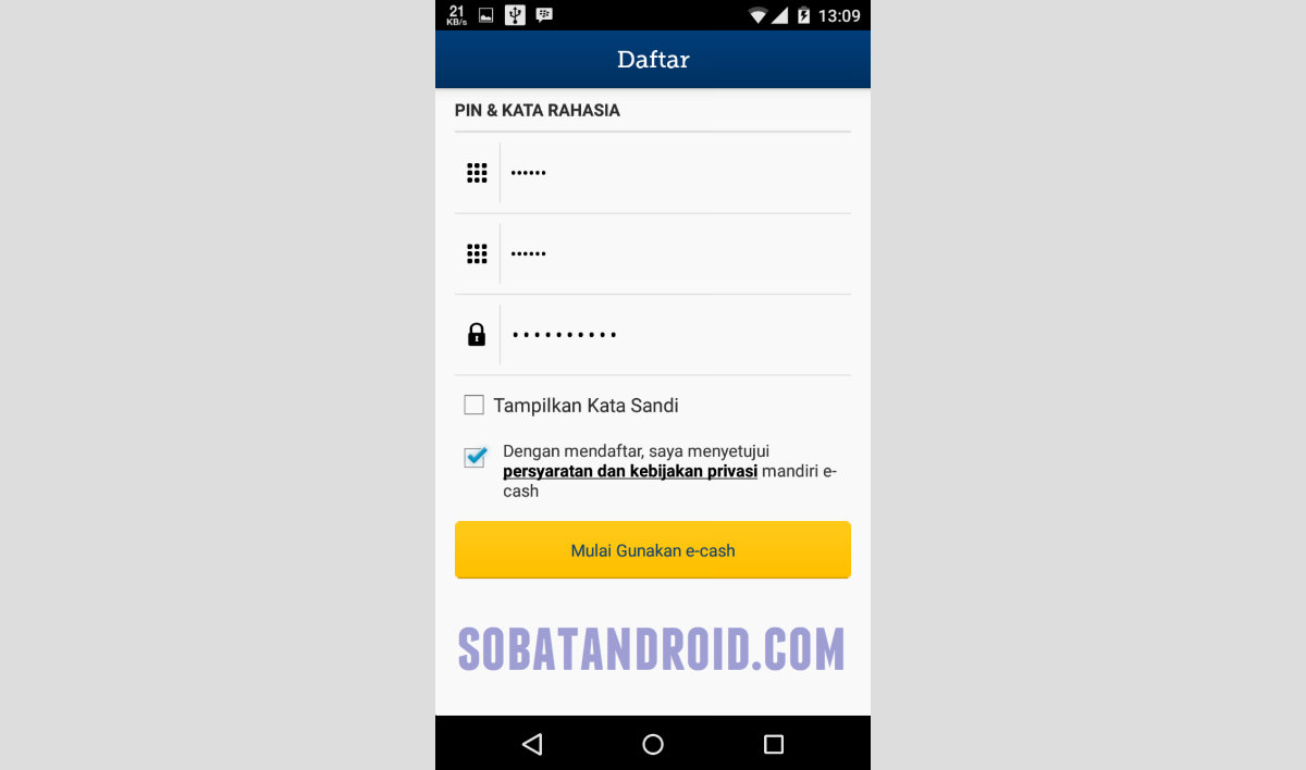 Cara Mendaftar Mandiri e-Cash Cara Mendaftar Mandiri e-Cash