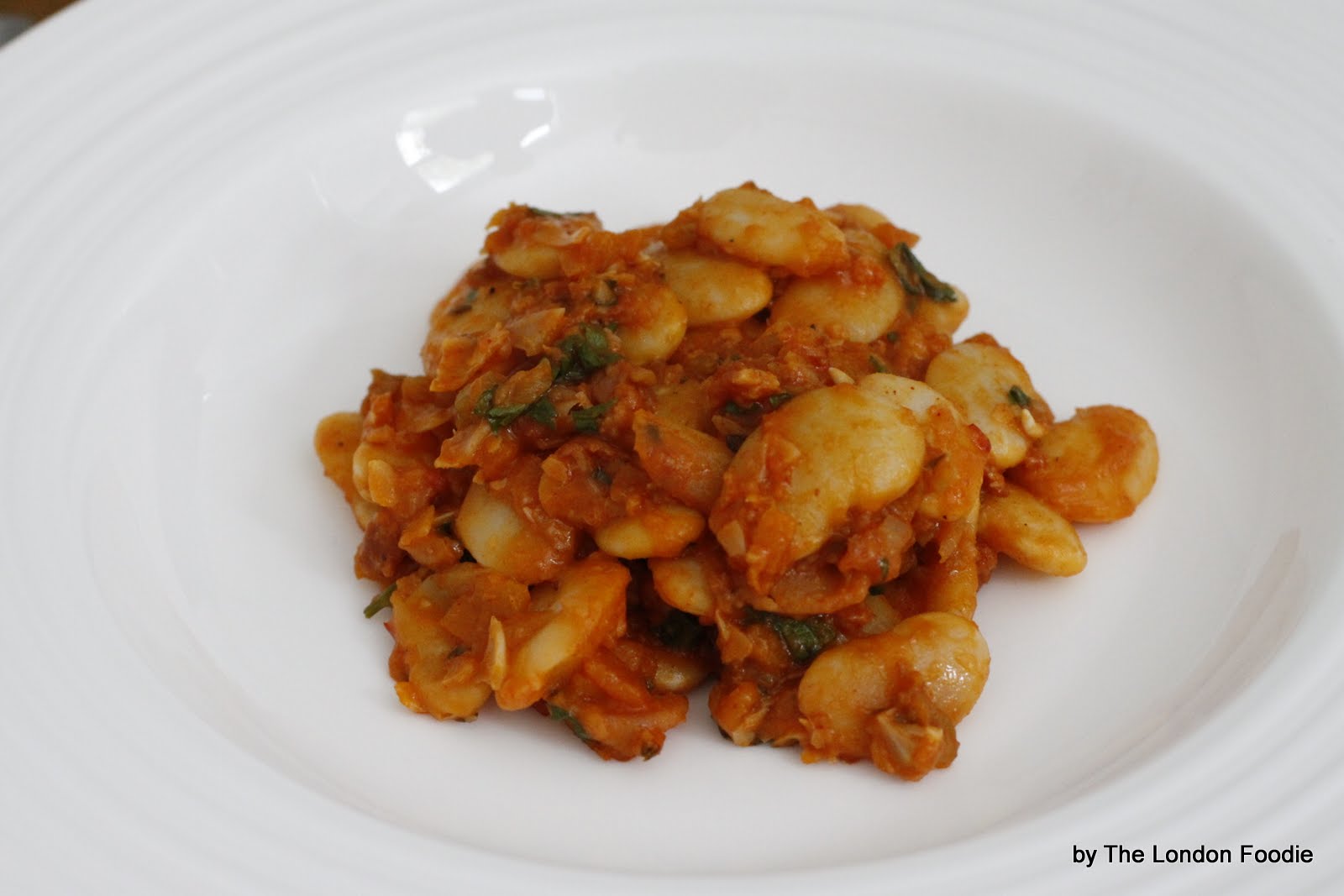 The London Foodie My Recipe for The Nduja Challenge "PanFried Halibut on Butter Beans and